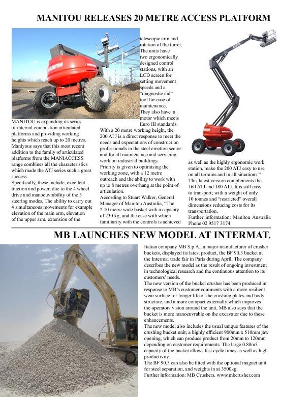  - MB launches new model at Intermat