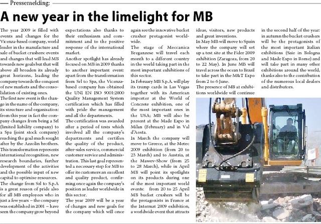  - A new year in the limelight for MB