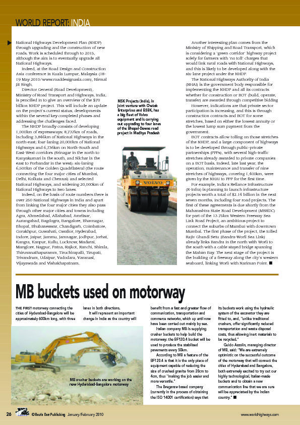 - MB buckets used on motorway