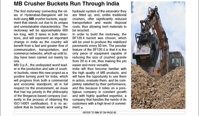  - MB Crucher Buckets run through India
