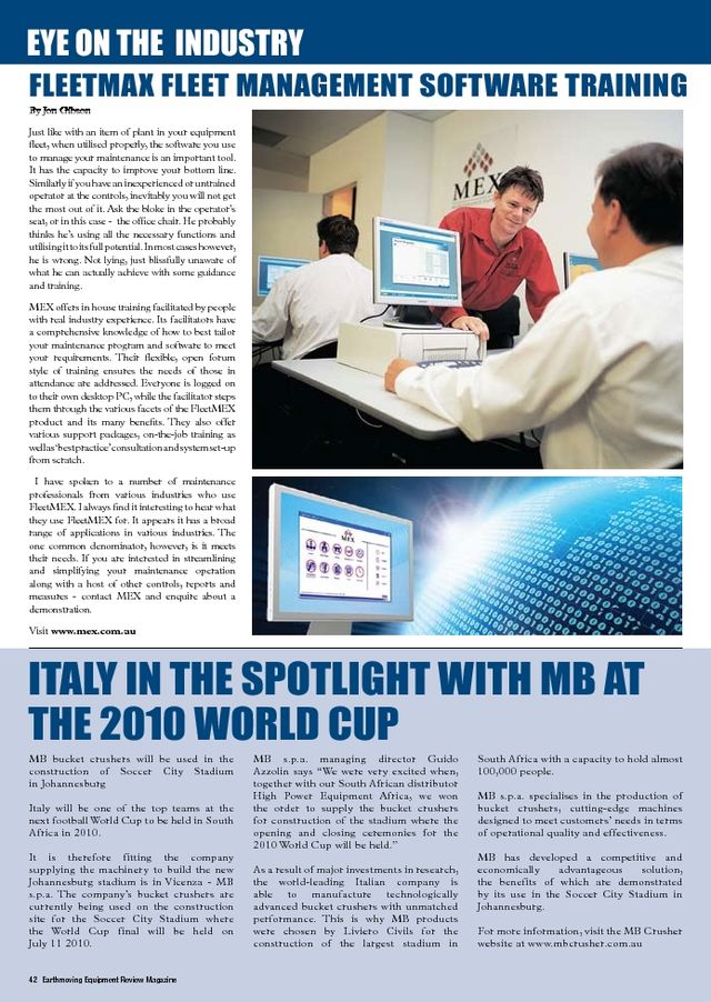  - Italy in the Spotlight With MB at the 2010 World Cup