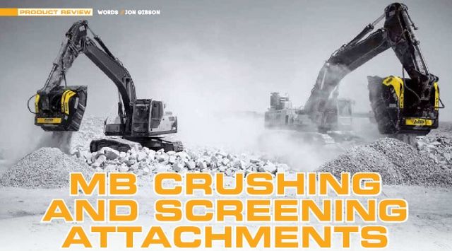  - MB CRUSHING AND SCREENING ATTACHMENTS: the modern construction site