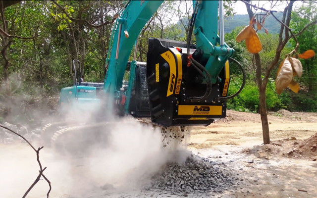 News - MB Crushers for excavators aids the PMGSY Rural Roads Project